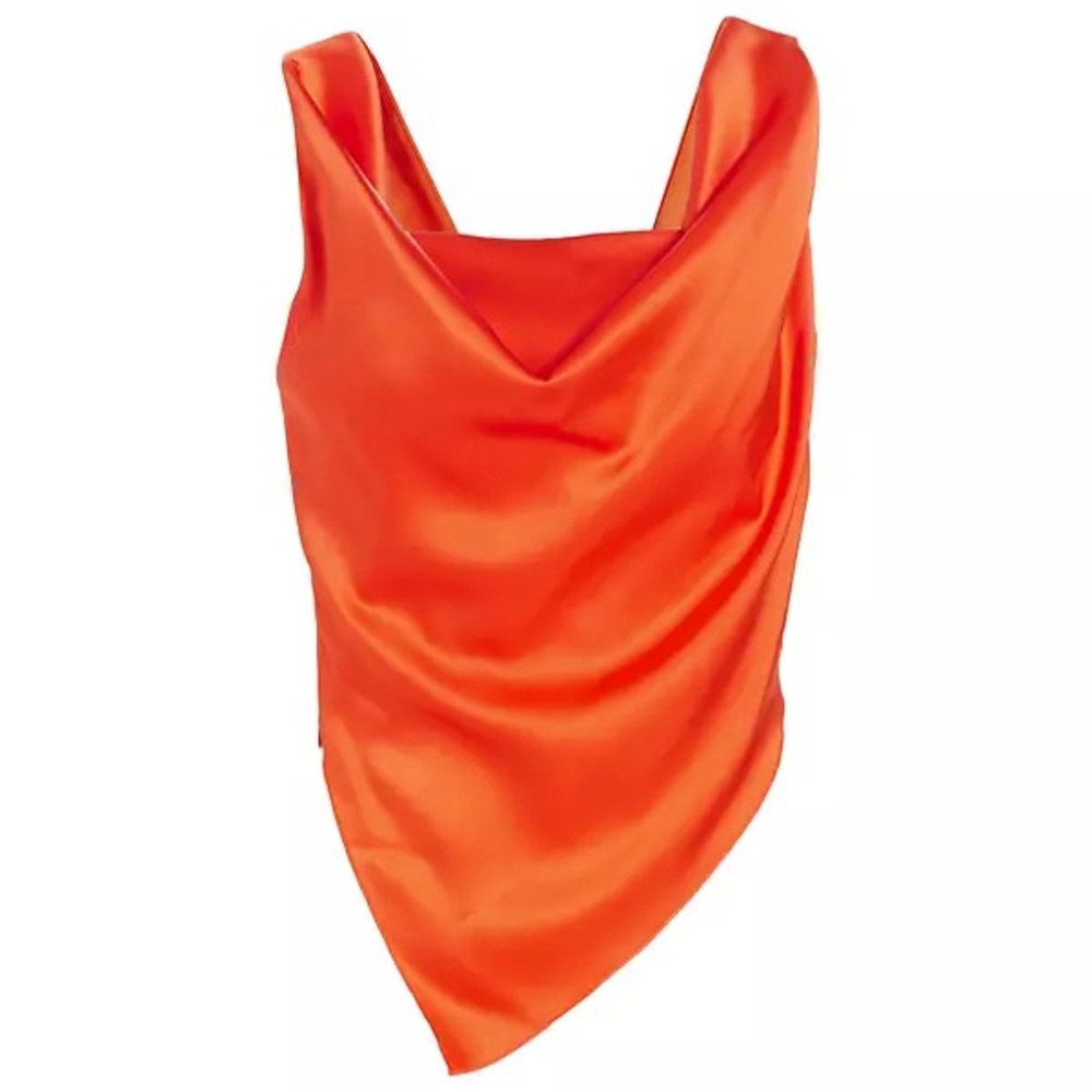 NANUSHKA | Petra Satin Cowlneck Top